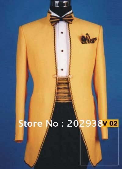 2012 hot selling 4piece set (Jacket,Pants,bowknot,vest  )groom tuxedos NO:V 02