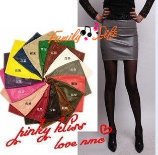 2012  Imitation sheepskin soft, colored skirts and base skirt, 6-color leather skirt, short skirts,1 pcs/lot
