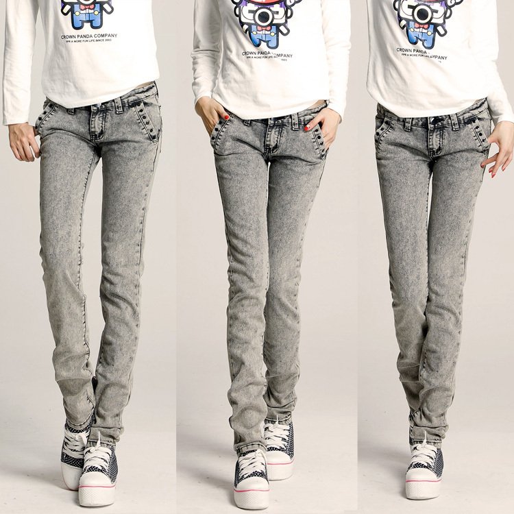 2012 jeans skinny pants pencil pants female long trousers plus size clothing legging