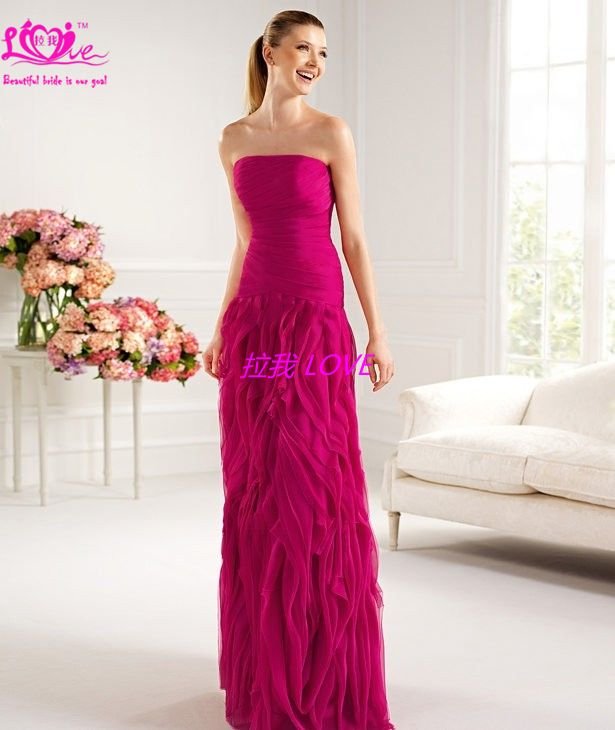 2012 ladies fashion a line  formal long organza party &evening &prom dress gowns