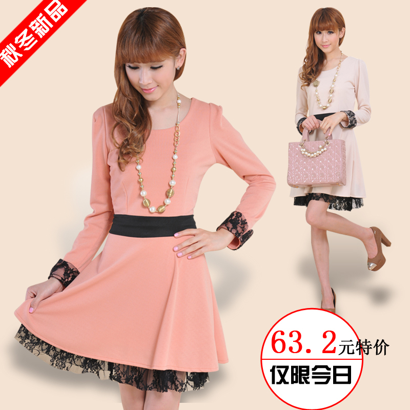 2012 latest model fashion super elegant women dress slim waist graceful lady dress HOT SALE good dscount dress FREE SHIPPING