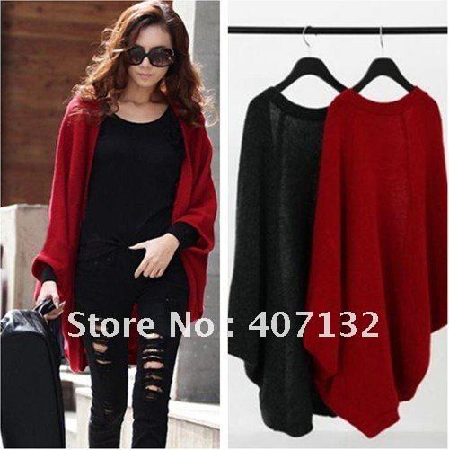 2012 Latest Red Long Women Knitwear