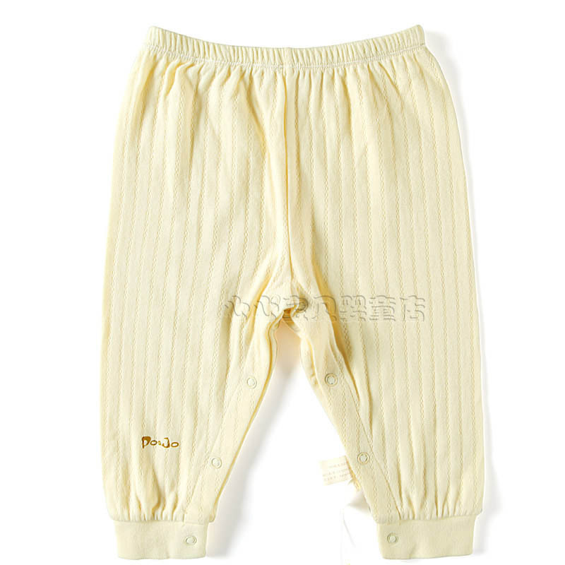 2012 leather autumn and winter 100% cotton baby underwear panties ba992-96y baby button trousers