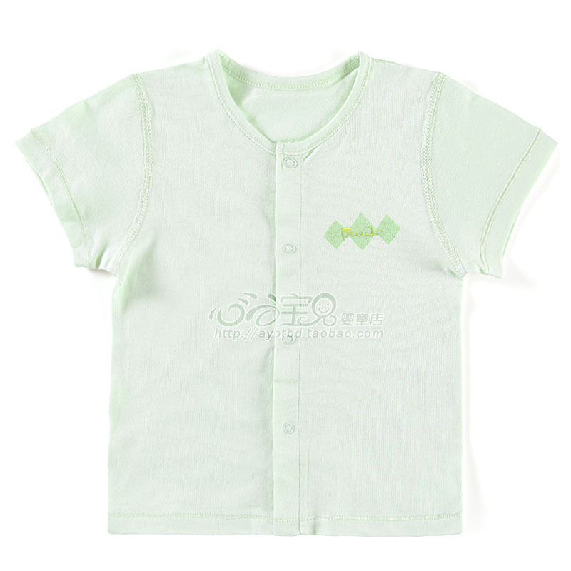 2012 leather summer baby underwear ba883-120f baby clothes short-sleeve cardigan top