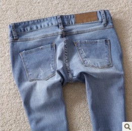 2012 light color pencil pants ankle length trousers jeans