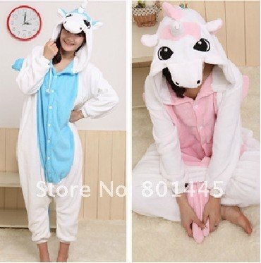 2012 long sleeve unicorn design adult romper nonopnd one piece stretchy sleepers for 145~180cm free shipping wholesale