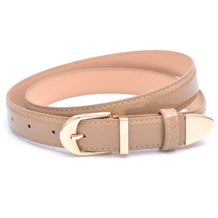 2012 Magic cube candy color belt female all-match fashion patent leather waist decoration Women strap w6355