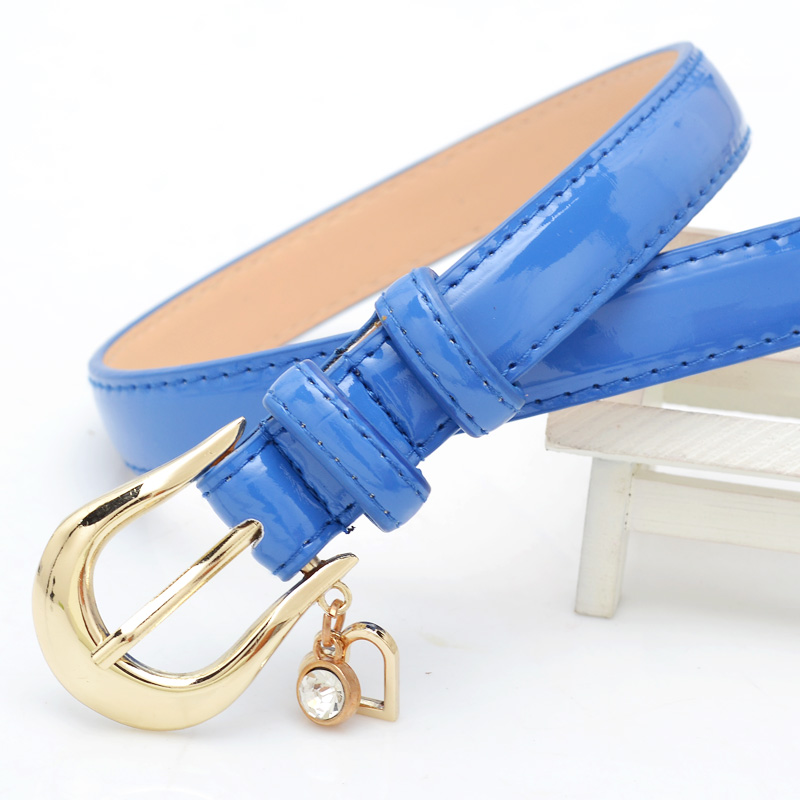 2012 Magic cube diamond-studded patent leather belt female all-match strap waist decoration w6307