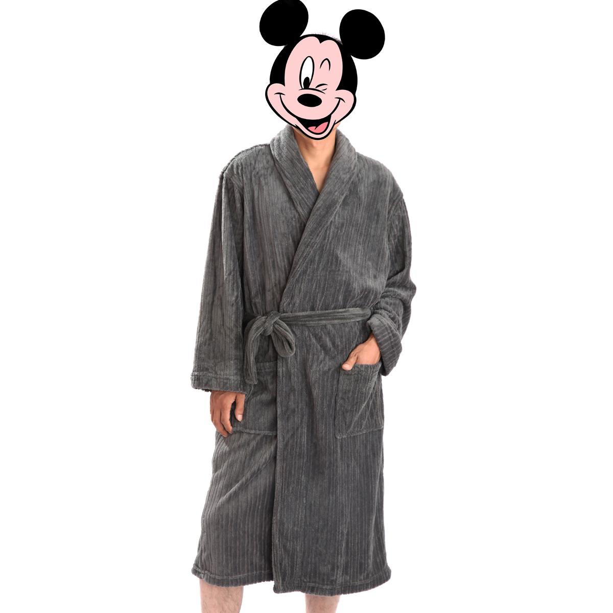 2012 male coral fleece robe autumn and winter thickening bathrobe long-sleeve bathoses male sleepwear