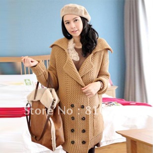 2012 maternity clothing autumn and winter maternity sweater loose maternity cardigan plus size maternity outerwear