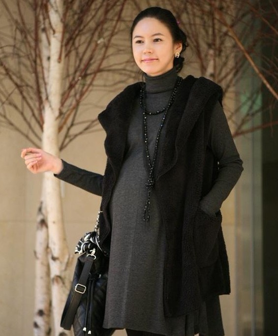 2012 maternity clothing autumn top maternity clothing warm vest thermal maternity clothing