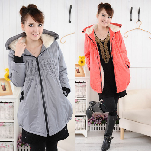 2012 maternity clothing casual maternity outerwear maternity overcoat plus wool wadded jacket thermal cotton-padded jacket