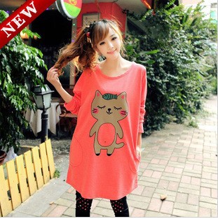 2012 Maternity clothing  fashion  maternity top long-sleeve free shipping