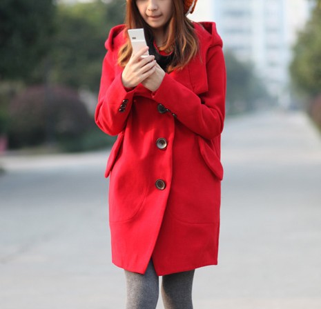 2012 maternity clothing large lapel maternity single breasted trench wool coat outerwear 240