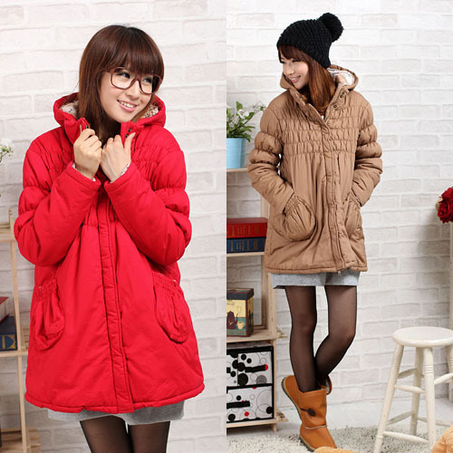 2012 maternity clothing maternity wadded jacket thermal cotton-padded jacket fashion cotton-padded jacket maternity overcoat