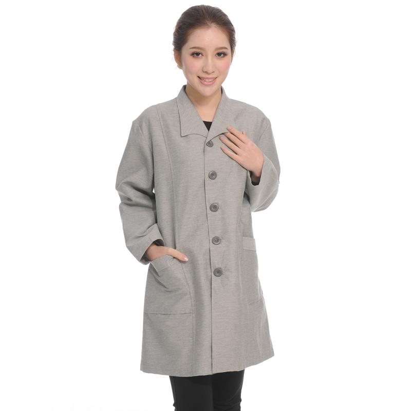 2012 maternity clothing silver fiber radiation-resistant skirt protective clothing tooling lab coat long-sleeve male Women