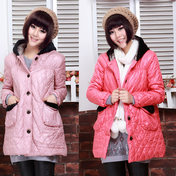 2012 maternity clothing winter maternity wadded jacket thickening outerwear maternity cotton-padded jacket thermal cotton-padded