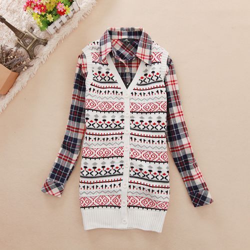 2012 medium-long cardigan V-neck Women slim sweater wool waistcoat sweater vest