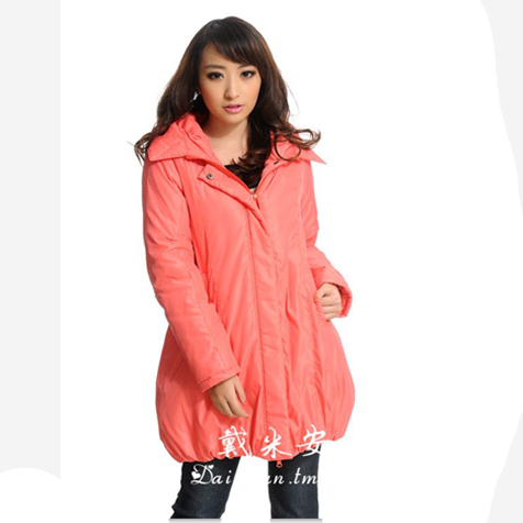 2012 medium-long winter thickening maternity cotton-padded jacket wadded jacket cotton-padded jacket plus size female