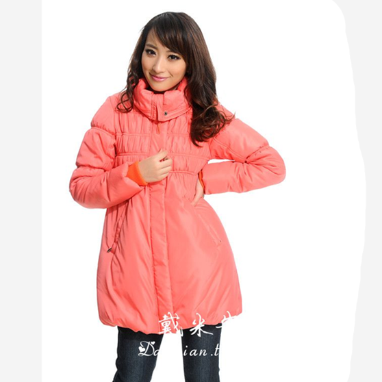 2012 medium-long winter women's thickening plus size wadded jacket maternity cotton-padded jacket cotton