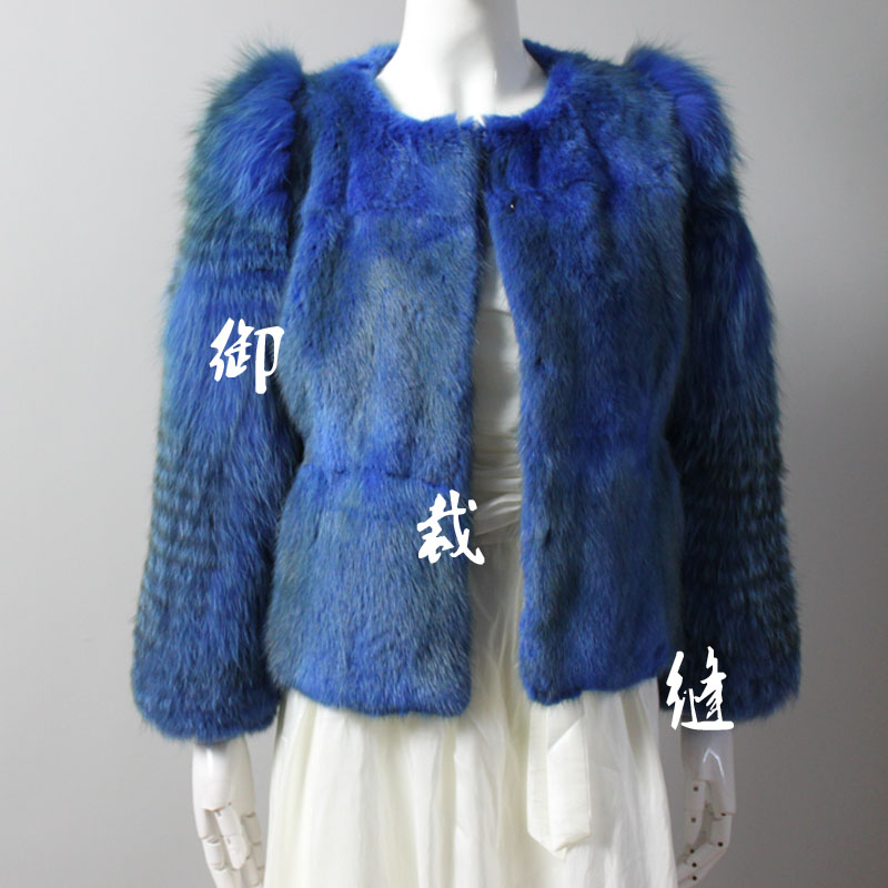 2012 mink fight mink clothing fox fur puff sleeve fur coat g26