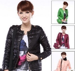 2012 motorcycle version of the slim short design women's down coat bags