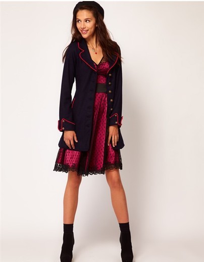 2012 Ms. casual jacket lapel pirates long-sleeved Slim temperament windbreaker coat female models for women