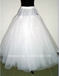 2012 New 3-Layer Tulle Hoopless  Underskirt Crinoline Exquisite Bridal Gowns Wedding Dresses Cheap Petticoat
