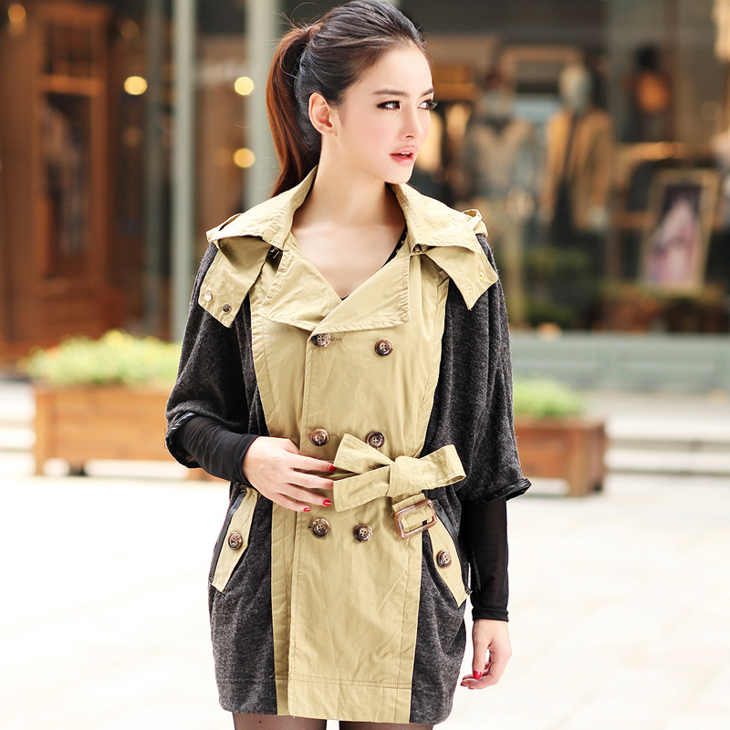 2012 new arrival autumn all-match elegant poncho trench outerwear