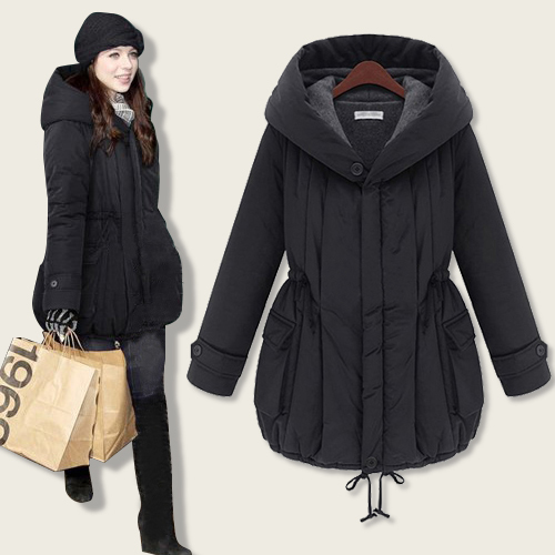 2012 new arrival autumn and winter thickening wadded jacket plus size with a hood cotton-padded jacket women's thermal wadded