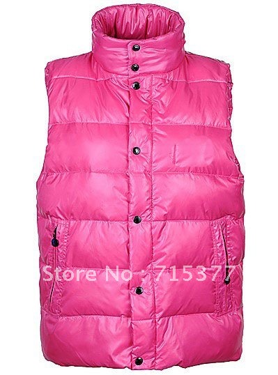 2012 new arrival Brand fashion lady's and women's double face Down vest hooded down jacket short warm
