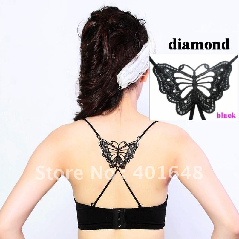 2012 New arrival!butterfly bra strap charm underwear baldric ladies Gallus original packing 6colors can choose