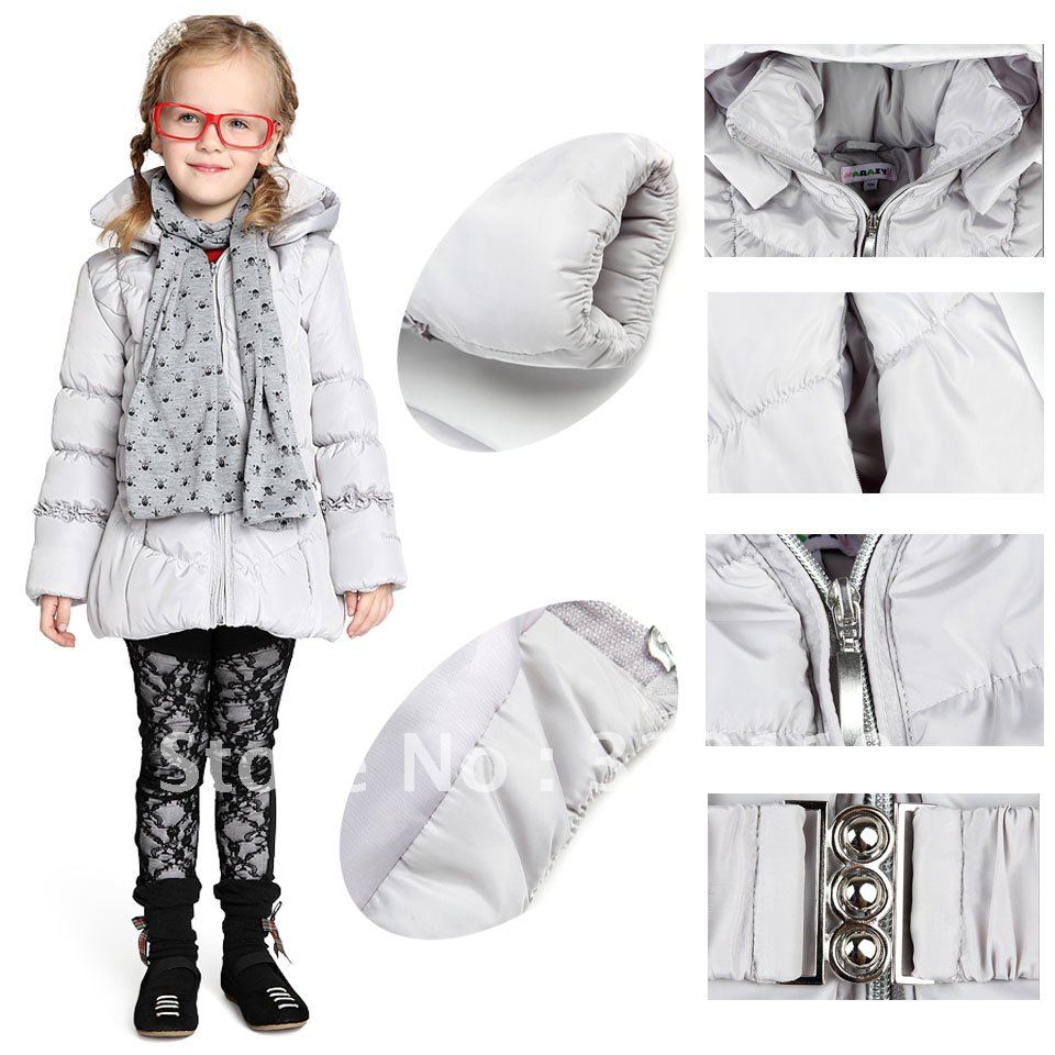 2012 New arrival Children costume Cotton Coat Thick clothing Girl warm cloth Baby Overcoat High Quality