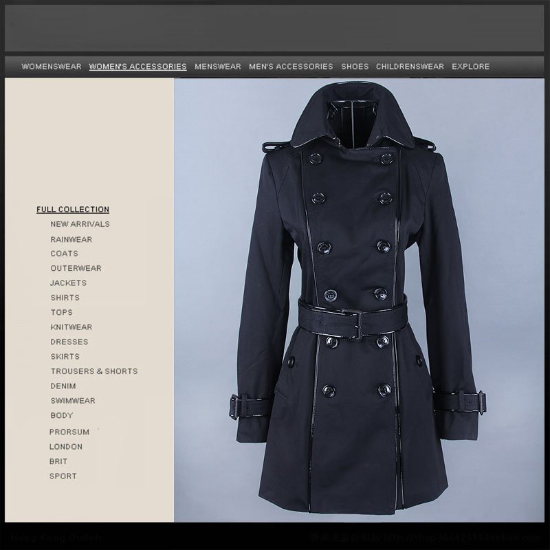 2012 New Arrival Classic Double Breasted Mid-Long High Quality Fashion Women's Trench Coat outwear Wholesale Retail 81013
