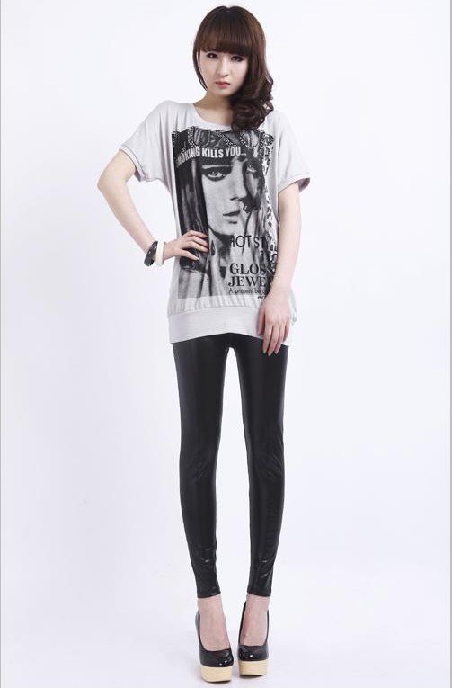 2012 new arrival fall winter women PU leather skinny leggings pants/tights slim pants