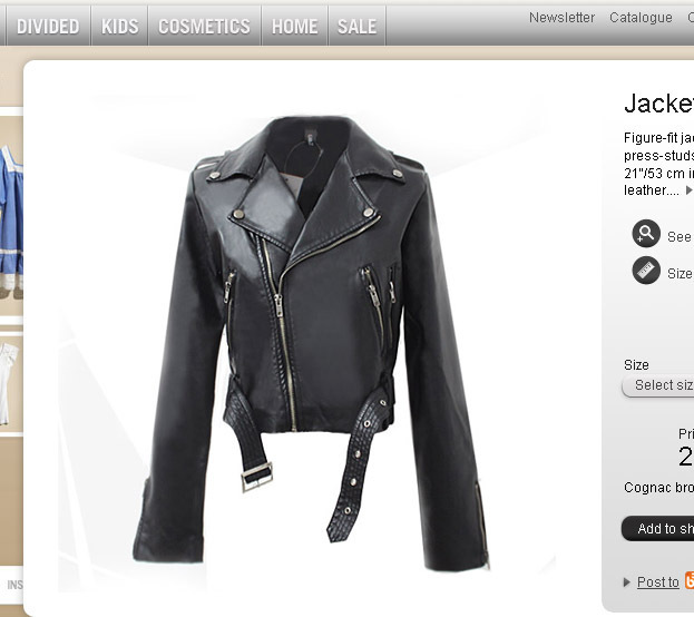 2012 new arrival fashion oblique zipper fashion small women's motorcycle leather clothing