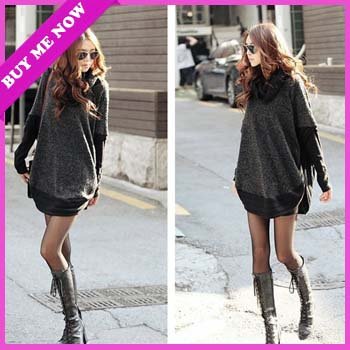 2012 New Arrival Fashion Women's Vintage Long Sleeve Loose Pullover Sweater Christmas Gift Free  Shipping