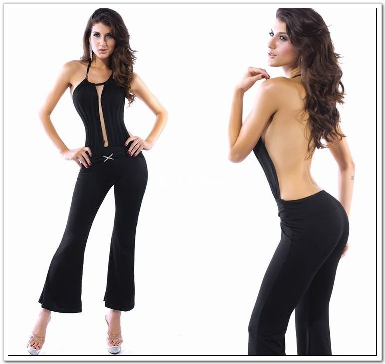 2012 New arrival!High quality sexy ladies' dress,fashion women jumpsuits,Free size,DL8251b,Black