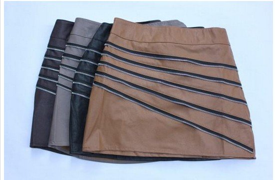 2012 new arrival ladies skirts bust skirt short skirt step skirt zipper leather skirt 526 mini skirts womens skirts