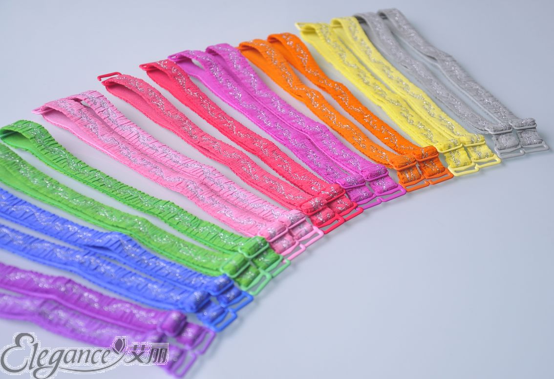 2012 new arrival multicolour candy color shoulder strap shoulder strap underwear bra spaghetti strap silver
