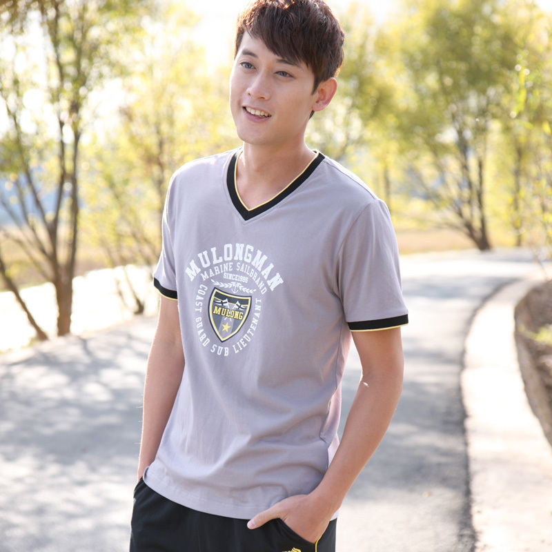 2012 new arrival sports casual twinset male summer short-sleeve lounge sleepwear 91303