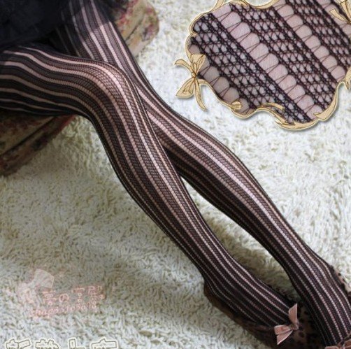 2012 New arrival! Steetstyle strips fashion sexy tights pantyhose for women Tights pantyhose
