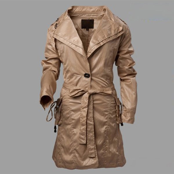 2012 NEW Arrival Three color  Womens Long Sleeve Slim-fit Windbreaker Jacket Coat SIZE M/L/XL/XXL Free Shipping