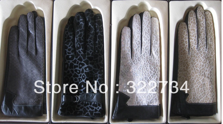 2012 new arrival vintage floral-print mittens leather gloves for women fashion design elegant warm wither wholesale