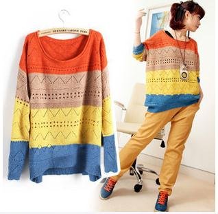 2012 New Arrival  Wholesale Women's Fashion Sweater/Lady's Knitted Sweater Pullover Cardigan Free Shipping EY-21