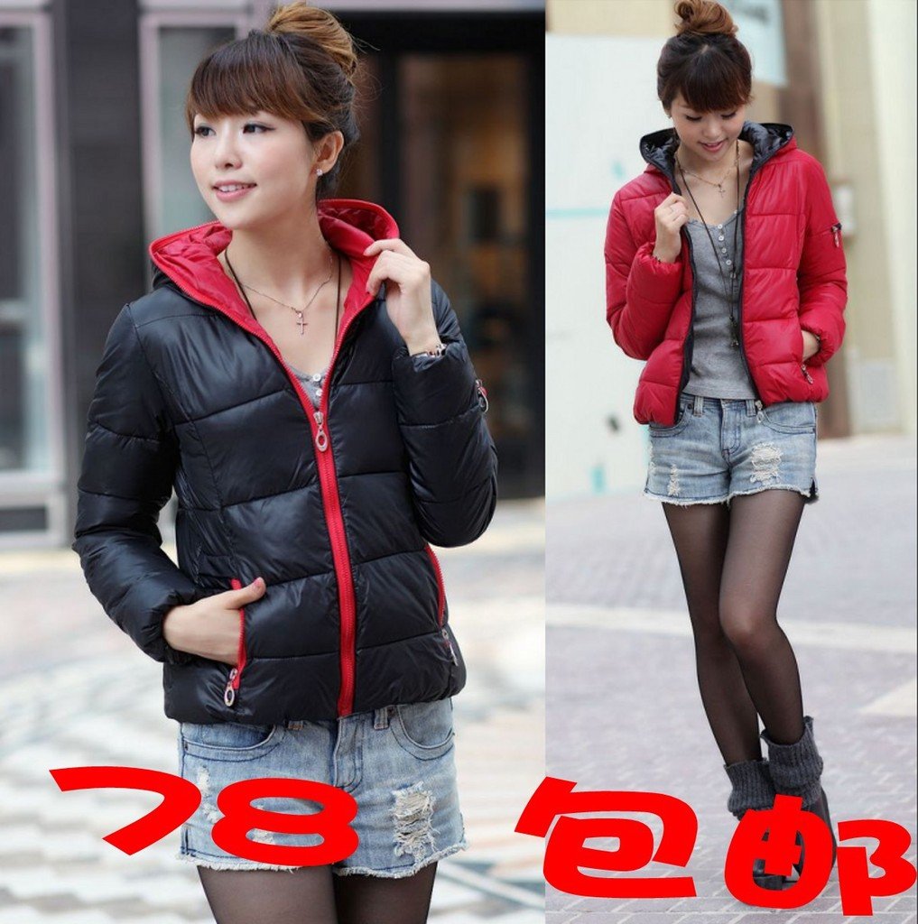2012 new arrival winter plus size Women down coat fashion slim