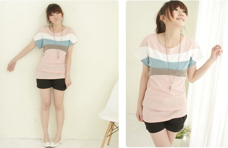 2012 New Arrival Woman's Long Sleeve Bow-tie T-Shirt