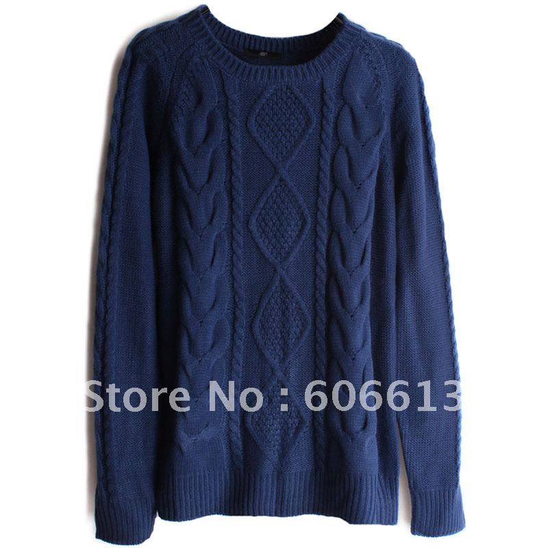 2012 new arrival Women autumn and winter fashion casual  o-neck knitted sweaters, Free shipping