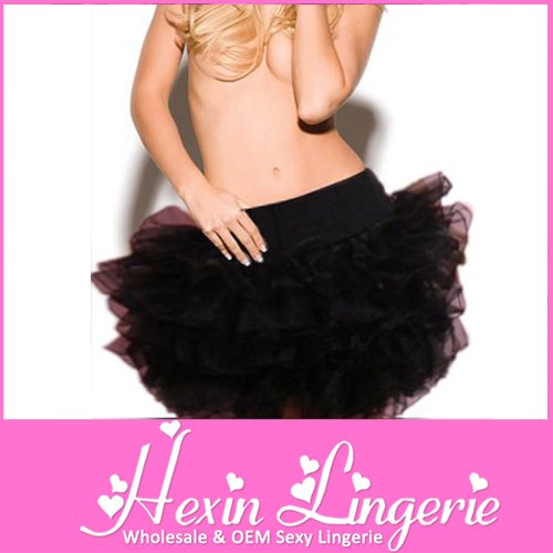 2012 New Arrival Womens Black Sexy Petticoat LB12045 One size
