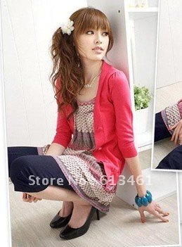 2012 new Autumn Jacket Women's Floral Chiffon dress two-piece dress